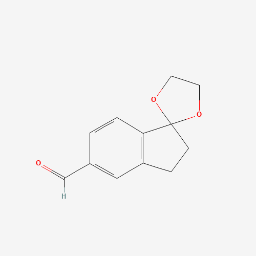 spiro[1,3-dioxolane-2,1'-2,3-dihydroindene]-5'-carbaldehyde (CAS: 908860-66-2) - Related Chemical Product