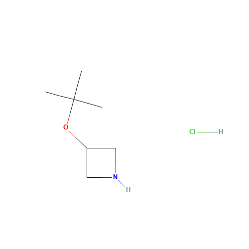 3-[(2-methylpropan-2-yl)oxy]azetidine;hydrochloride (CAS: 1384429-32-6) - Chemical Structure and Molecular Formula 