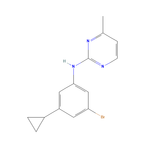 N-(3-bromo-5-cyclopropylphenyl)-4-methylpyrimidin-2-amine (CAS: 1312535-45-7) - Related Chemical Product