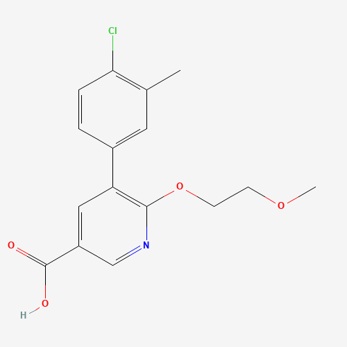 5-(4-chloro-3-methylphenyl)-6-(2-methoxyethoxy)pyridine-3-carboxylic acid (CAS: 1364678-63-6) - Related Chemical Product