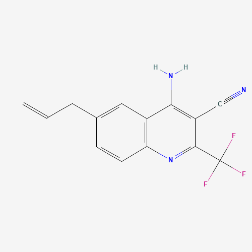 4-amino-6-prop-2-enyl-2-(trifluoromethyl)quinoline-3-carbonitrile (CAS: 1260863-08-8) - Related Chemical Product