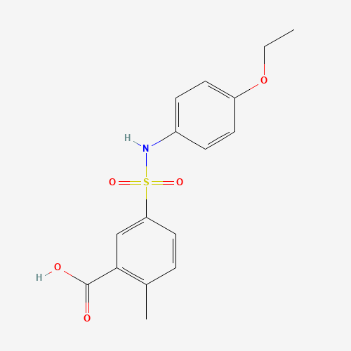 5-[(4-ethoxyphenyl)sulfamoyl]-2-methylbenzoic acid (CAS: 431893-89-9) - Related Chemical Product