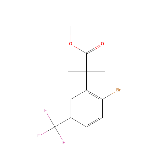 methyl 2-[2-bromo-5-(trifluoromethyl)phenyl]-2-methylpropanoate (CAS: 1069115-17-8) - Related Chemical Product