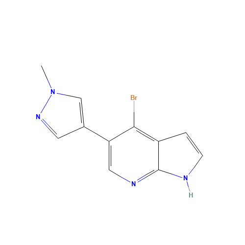 4-bromo-5-(1-methylpyrazol-4-yl)-1H-pyrrolo[2,3-b]pyridine (CAS: 1313021-73-6) - Related Chemical Product