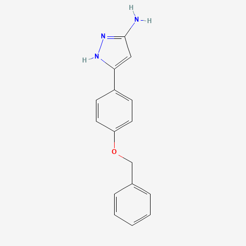 5-(4-phenylmethoxyphenyl)-1H-pyrazol-3-amine (CAS: 502132-35-6) - Related Chemical Product