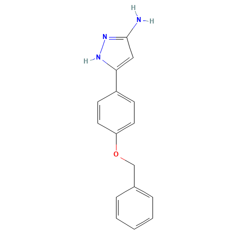 5-(4-phenylmethoxyphenyl)-1H-pyrazol-3-amine (CAS: 502132-35-6) - Related Chemical Product