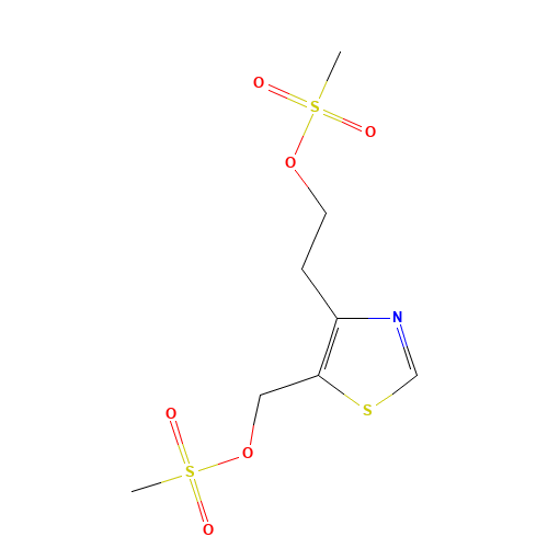 2-[5-(methylsulfonyloxymethyl)-1,3-thiazol-4-yl]ethyl methanesulfonate (CAS: 480449-73-8) - Related Chemical Product