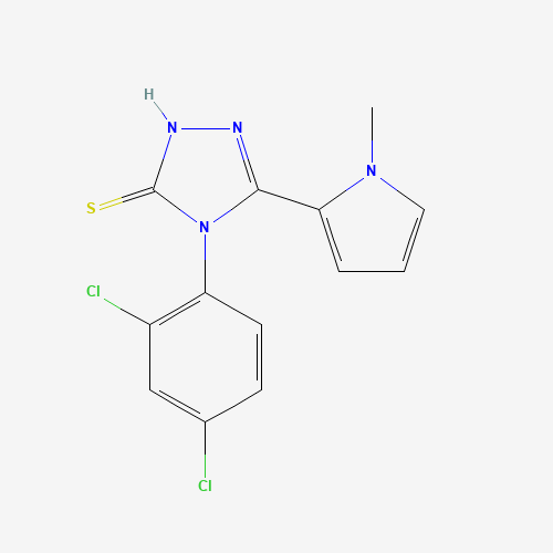 4-(2,4-dichlorophenyl)-3-(1-methylpyrrol-2-yl)-1H-1,2,4-triazole-5-thione (CAS: 668471-48-5) - Related Chemical Product
