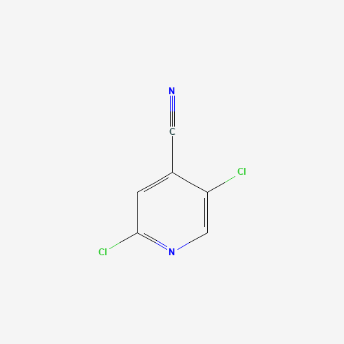 2,5-dichloropyridine-4-carbonitrile (CAS: 102645-35-2) - Chemical Structure and Molecular Formula 