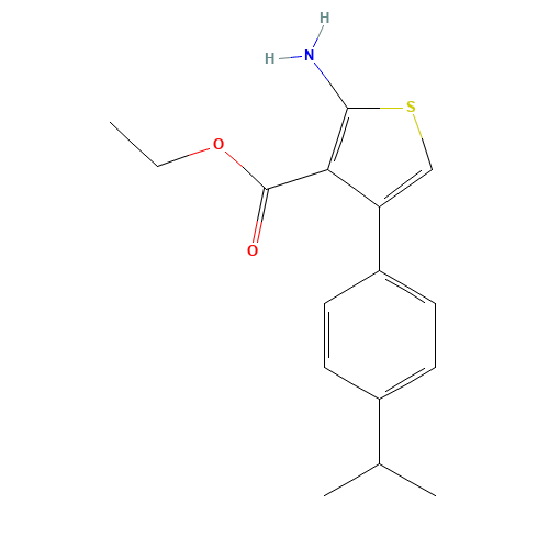 ethyl 2-amino-4-(4-propan-2-ylphenyl)thiophene-3-carboxylate (CAS: 315683-17-1) - Related Chemical Product