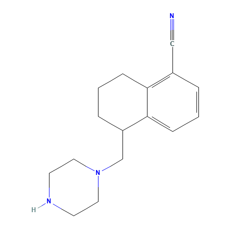 5-(piperazin-1-ylmethyl)-5,6,7,8-tetrahydronaphthalene-1-carbonitrile (CAS: 1374573-22-4) - Related Chemical Product