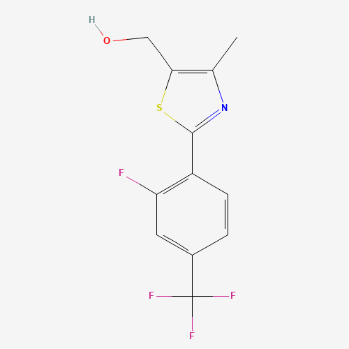 [2-[2-fluoro-4-(trifluoromethyl)phenyl]-4-methyl-1,3-thiazol-5-yl]methanol (CAS: 317319-36-1) - Related Chemical Product