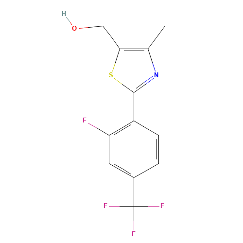 [2-[2-fluoro-4-(trifluoromethyl)phenyl]-4-methyl-1,3-thiazol-5-yl]methanol (CAS: 317319-36-1) - Related Chemical Product