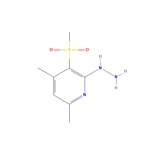 (4,6-dimethyl-3-methylsulfonylpyridin-2-yl)hydrazine (CAS: 341967-35-9) - Related Chemical Product