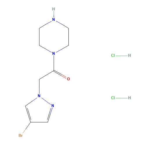 2-(4-bromopyrazol-1-yl)-1-piperazin-1-ylethanone;dihydrochloride (CAS: 1006348-89-5) - Related Chemical Product