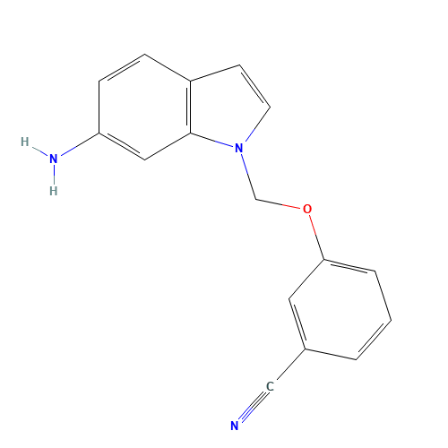 3-[(6-aminoindol-1-yl)methoxy]benzonitrile (CAS: 1542259-52-8) - Related Chemical Product