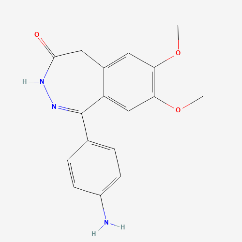 1-(4-aminophenyl)-7,8-dimethoxy-3,5-dihydro-2,3-benzodiazepin-4-one (CAS: 178616-26-7) - Related Chemical Product
