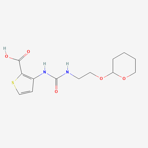 3-[2-(oxan-2-yloxy)ethylcarbamoylamino]thiophene-2-carboxylic acid (CAS: 1265892-01-0) - Related Chemical Product