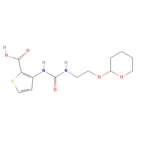 3-[2-(oxan-2-yloxy)ethylcarbamoylamino]thiophene-2-carboxylic acid (CAS: 1265892-01-0) - Related Chemical Product