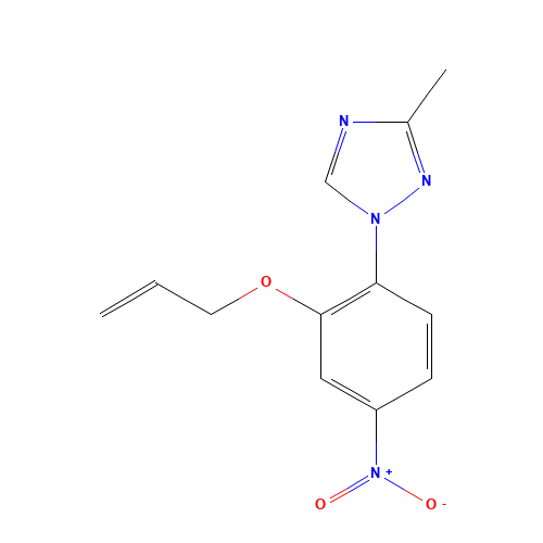 3-methyl-1-(4-nitro-2-prop-2-enoxyphenyl)-1,2,4-triazole (CAS: 1356009-09-0) - Related Chemical Product