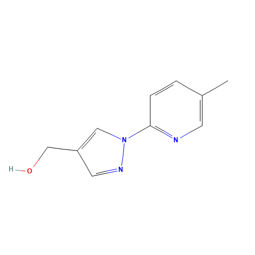[1-(5-methylpyridin-2-yl)pyrazol-4-yl]methanol (CAS: 1439822-99-7) - Chemical Structure and Molecular Formula 