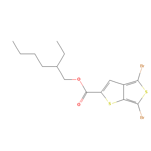 2-ethylhexyl 4,6-dibromothieno[2,3-c]thiophene-2-carboxylate (CAS: 1160823-81-3) - Related Chemical Product