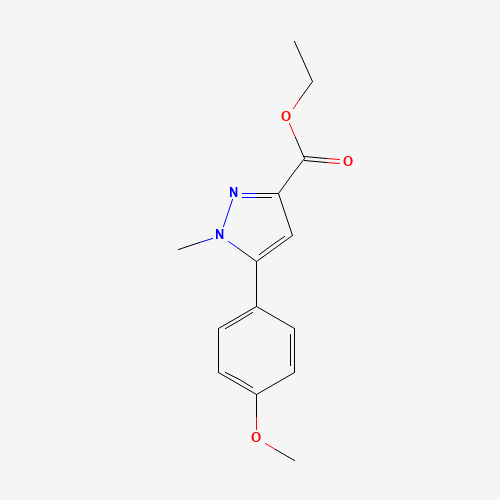 ethyl 5-(4-methoxyphenyl)-1-methylpyrazole-3-carboxylate (CAS: 852816-12-7) - Related Chemical Product