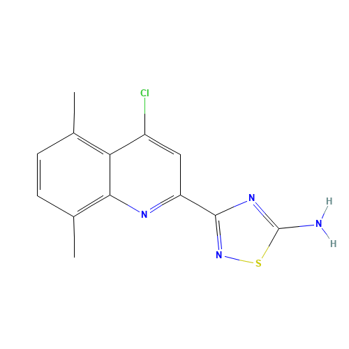 3-(4-chloro-5,8-dimethylquinolin-2-yl)-1,2,4-thiadiazol-5-amine (CAS: 1179362-88-9) - Related Chemical Product
