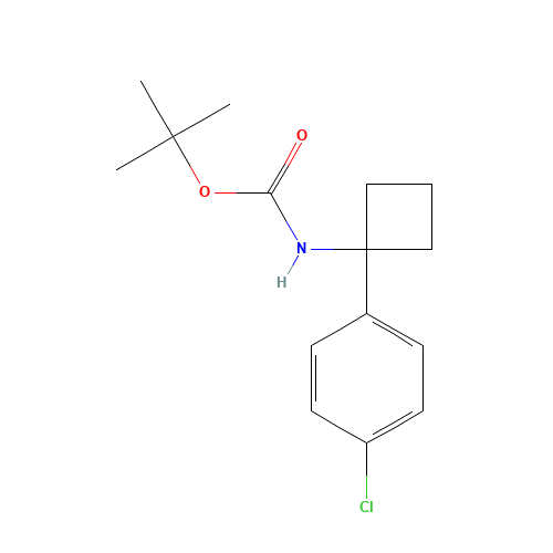 tert-butyl N-[1-(4-chlorophenyl)cyclobutyl]carbamate (CAS: 1032349-96-4) - Related Chemical Product