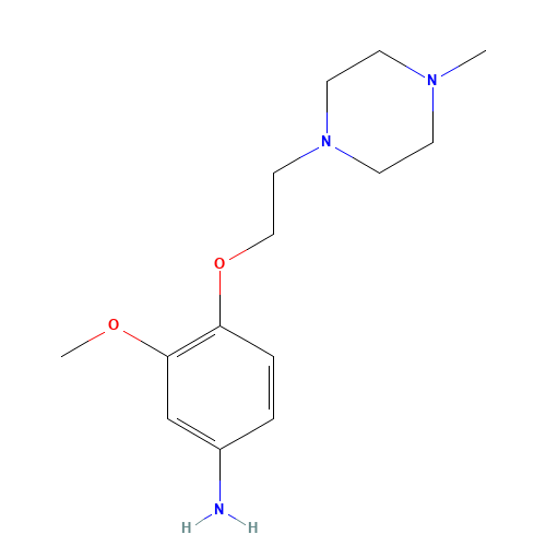3-methoxy-4-[2-(4-methylpiperazin-1-yl)ethoxy]aniline (CAS: 835633-55-1) - Related Chemical Product
