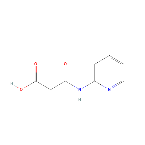 3-oxo-3-(pyridin-2-ylamino)propanoic acid (CAS: 719283-64-4) - Chemical Structure and Molecular Formula 