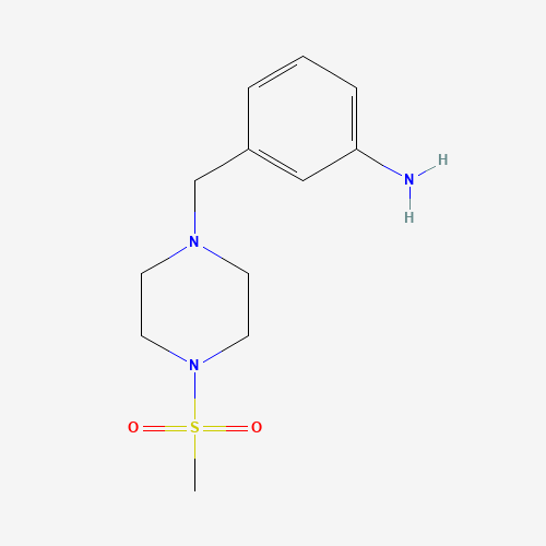 3-[(4-methylsulfonylpiperazin-1-yl)methyl]aniline (CAS: 925920-75-8) - Related Chemical Product