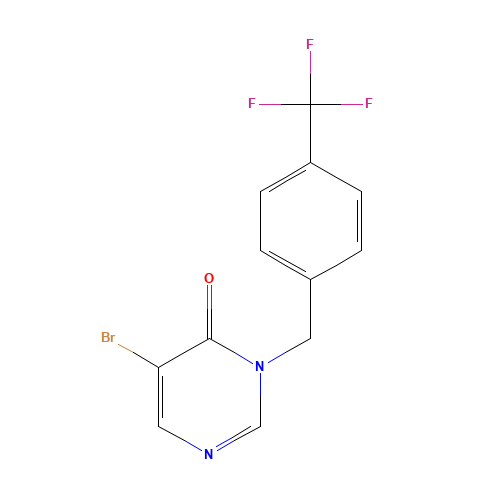 5-bromo-3-[[4-(trifluoromethyl)phenyl]methyl]pyrimidin-4-one (CAS: 960298-33-3) - Related Chemical Product
