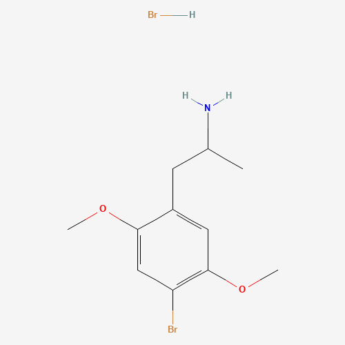 1-(4-bromo-2,5-dimethoxyphenyl)propan-2-amine;hydrobromide (CAS: 53581-53-6) - Chemical Structure and Molecular Formula 