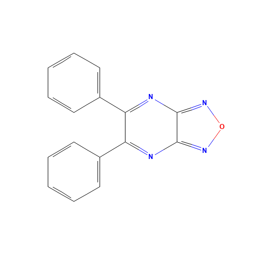 5,6-diphenyl-[1,2,5]oxadiazolo[3,4-b]pyrazine (CAS: 24294-88-0) - Chemical Structure and Molecular Formula 