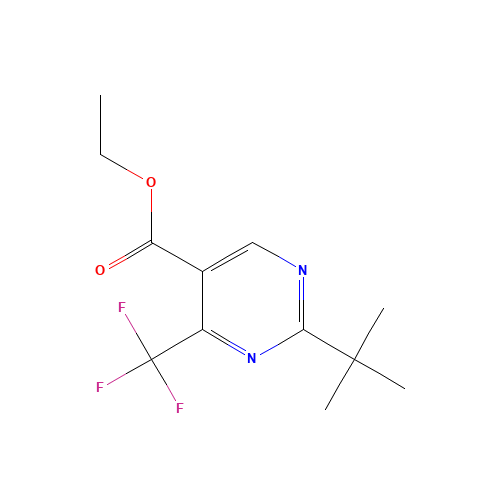 ethyl 2-tert-butyl-4-(trifluoromethyl)pyrimidine-5-carboxylate (CAS: 1012879-80-9) - Related Chemical Product