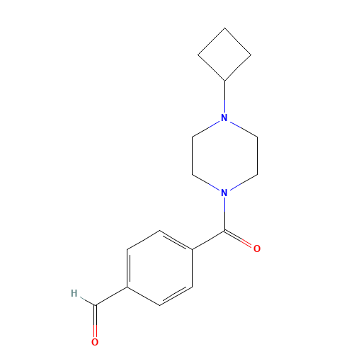 4-(4-cyclobutylpiperazine-1-carbonyl)benzaldehyde (CAS: 1000405-21-9) - Related Chemical Product