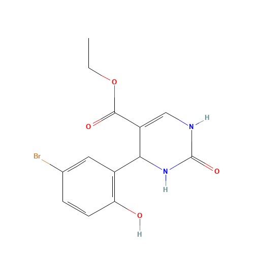ethyl 4-(5-bromo-2-hydroxyphenyl)-2-oxo-3,4-dihydro-1H-pyrimidine-5-carboxylate (CAS: 948584-68-7) - Related Chemical Product