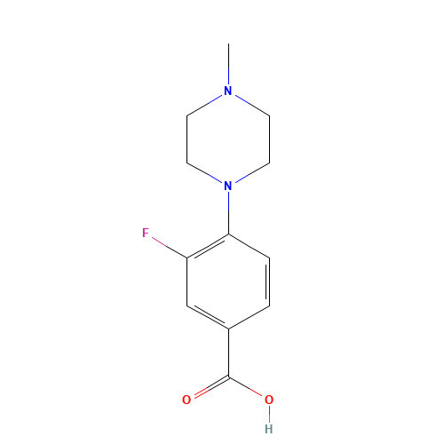 3-fluoro-4-(4-methylpiperazin-1-yl)benzoic acid (CAS: 250683-76-2) - Related Chemical Product