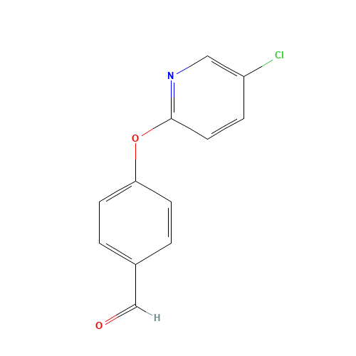 4-(5-chloropyridin-2-yl)oxybenzaldehyde (CAS: 459819-79-5) - Chemical Structure and Molecular Formula 