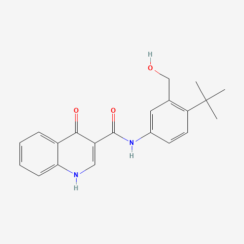 N-[4-tert-butyl-3-(hydroxymethyl)phenyl]-4-oxo-1H-quinoline-3-carboxamide (CAS: 873050-23-8) - Related Chemical Product