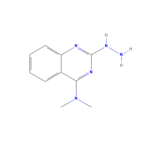2-hydrazinyl-N,N-dimethylquinazolin-4-amine (CAS: 1372884-31-5) - Chemical Structure and Molecular Formula 