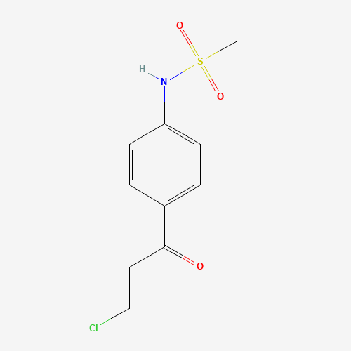 N-[4-(3-chloropropanoyl)phenyl]methanesulfonamide (CAS: 107037-71-8) - Chemical Structure and Molecular Formula 