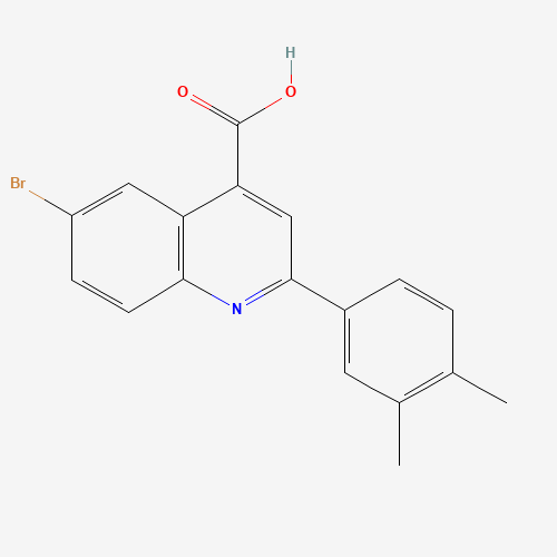 6-bromo-2-(3,4-dimethylphenyl)quinoline-4-carboxylic acid (CAS: 351155-45-8) - Related Chemical Product