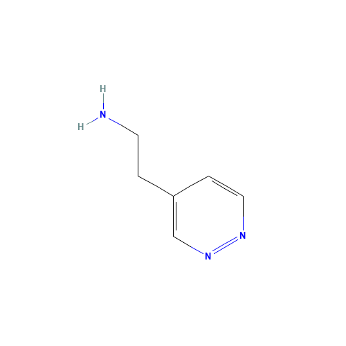 2-pyridazin-4-ylethanamine (CAS: 1083337-92-1) - Chemical Structure and Molecular Formula 