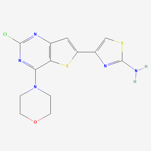 4-(2-chloro-4-morpholin-4-ylthieno[3,2-d]pyrimidin-6-yl)-1,3-thiazol-2-amine (CAS: 956393-37-6) - Related Chemical Product