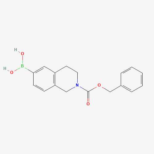 (2-phenylmethoxycarbonyl-3,4-dihydro-1H-isoquinolin-6-yl)boronic acid (CAS: 1020173-39-0) - Related Chemical Product