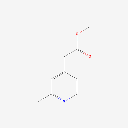 methyl 2-(2-methylpyridin-4-yl)acetate (CAS: 69582-95-2) - Chemical Structure and Molecular Formula 