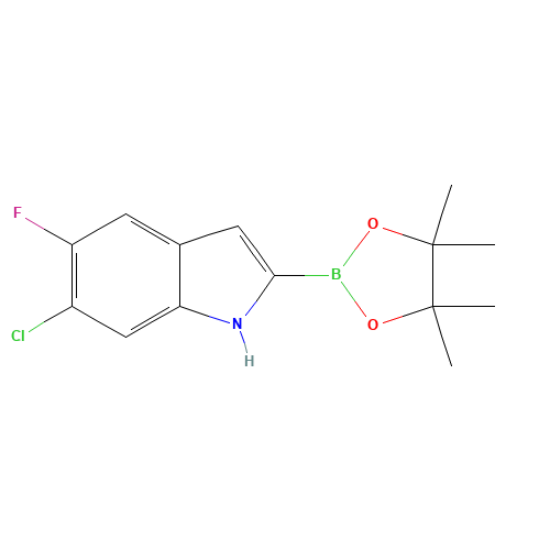6-chloro-5-fluoro-2-(4,4,5,5-tetramethyl-1,3,2-dioxaborolan-2-yl)-1H-indole (CAS: 1557138-29-0) - Related Chemical Product