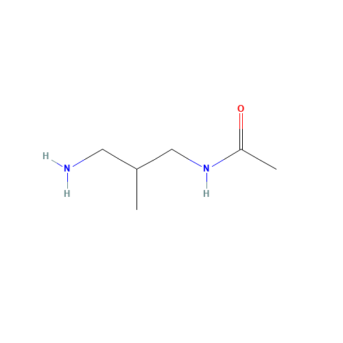 N-(3-amino-2-methylpropyl)acetamide (CAS: 1339138-20-3) - Chemical Structure and Molecular Formula 